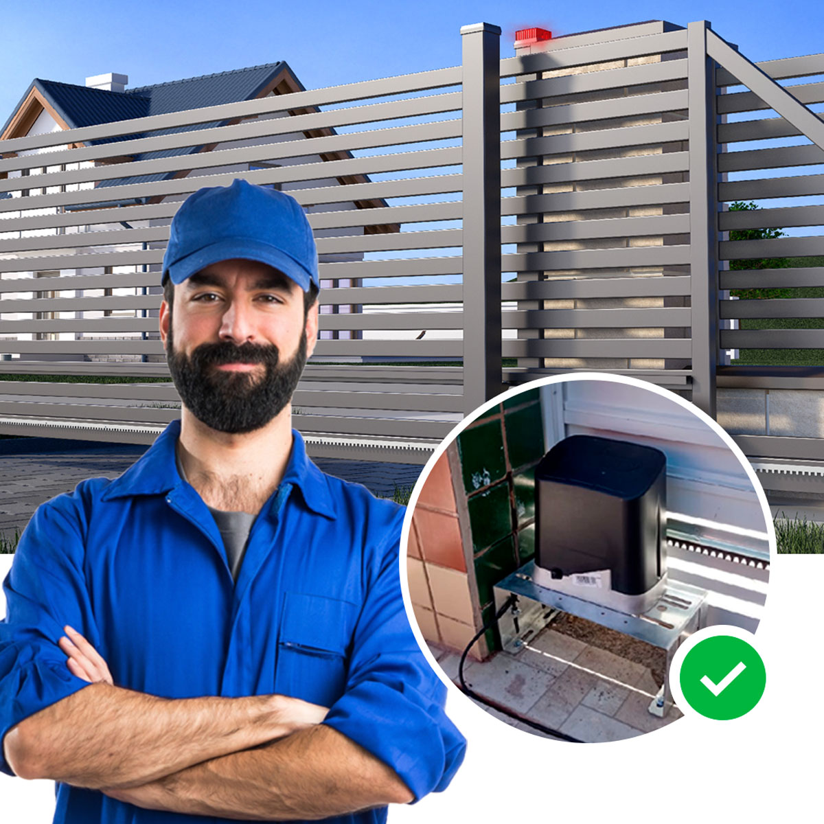 Instalação de Motor de Portão Deslizante